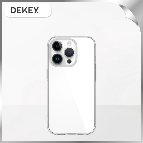 Ốp lưng iPhone 15 Pro Max PC TPU DEKEY Crystal case