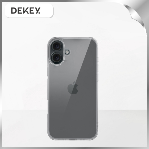 Ốp lưng iPhone 16 PC TPU DEKEY Crystal case