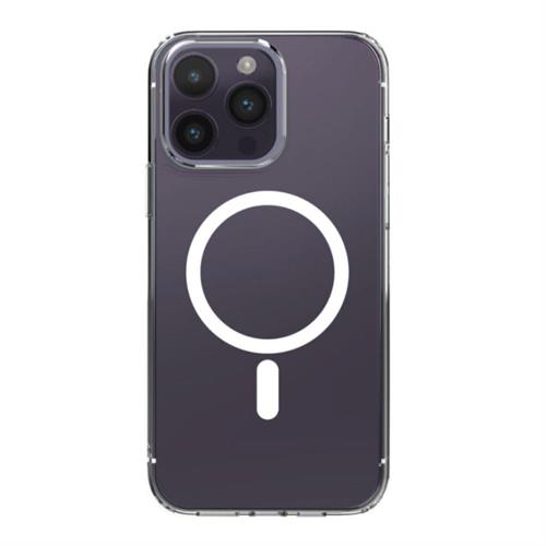 Ốp lưng MagSafe iPhone 14 Pro PC TPU DEKEY Crystal case Màu Trắng