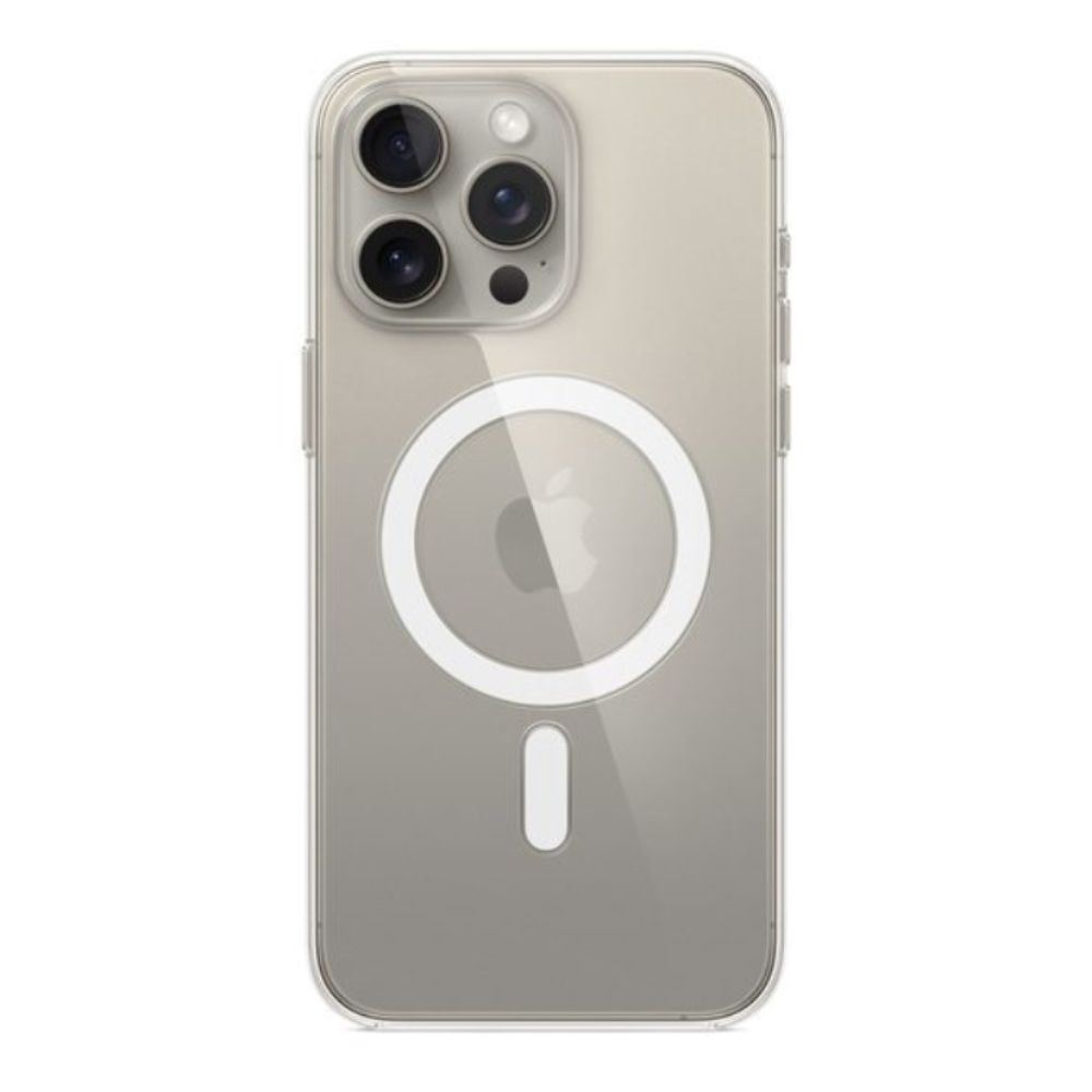 Ốp lưng MagSafe iPhone 15 Pro PC TPU DEKEY Crystal case Màu Trắng