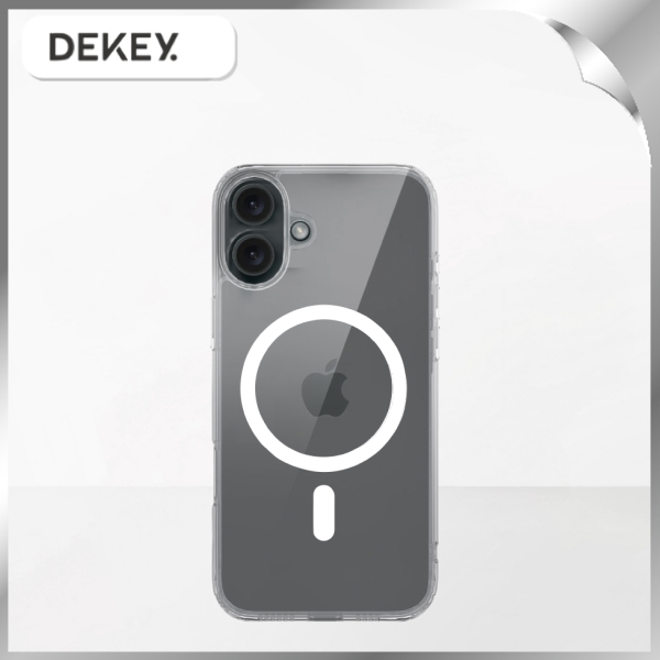 Ốp lưng MagSafe iPhone 16 PC TPU DEKEY Crystal case