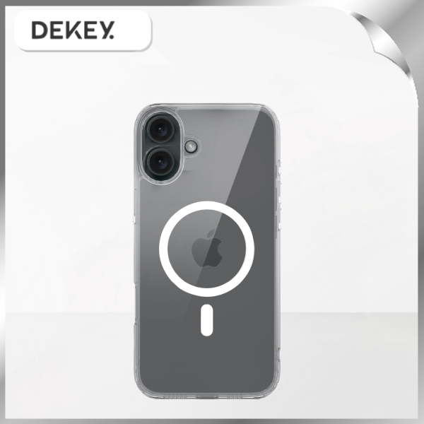 Ốp lưng MagSafe iPhone 16 Plus PC TPU DEKEY Crystal case