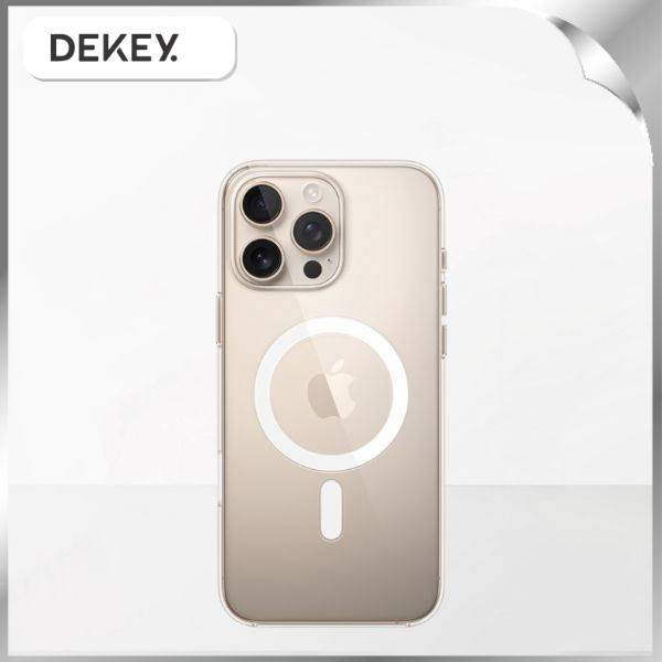 Ốp lưng MagSafe iPhone 16 Pro Max PC TPU DEKEY Crystal case