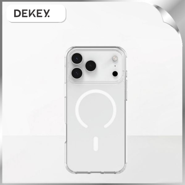Ốp lưng MagSafe iPhone 17 Pro PC TPU DEKEY Crystal case