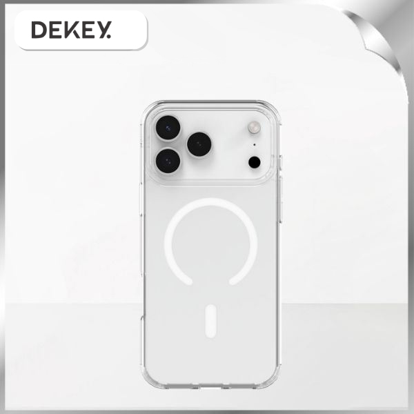Ốp lưng MagSafe iPhone 17 Pro Max PC TPU DEKEY Crystal case