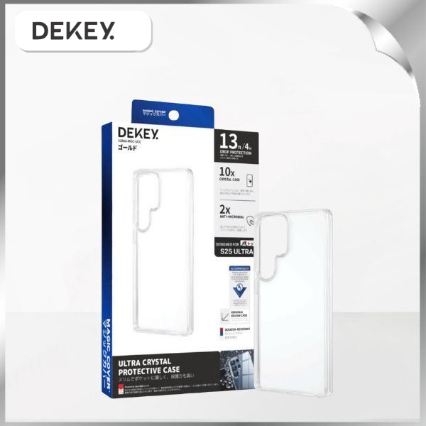 Ốp lưng Samsung Galaxy S25 Ultra PC TPU DEKEY Crystal case