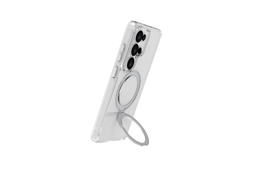 Ốp lưng MagSafe Galaxy S26 Ultra PC TPU AVA+ Vòng Đỡ OC Anti Yellow Màu Trắng