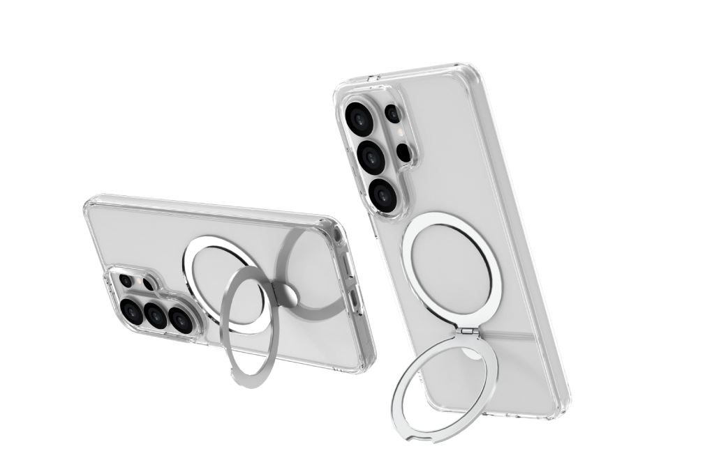 Ốp lưng MagSafe Galaxy S26 Ultra PC TPU AVA+ Vòng Đỡ OC Anti Yellow Màu Trắng