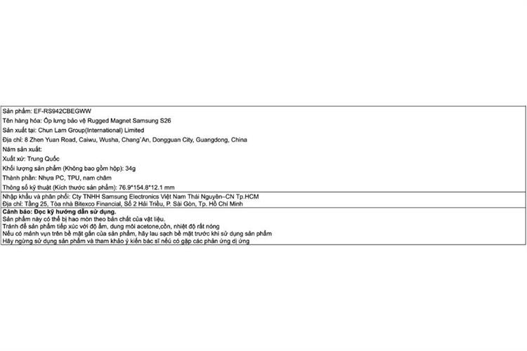 Ốp lưng Magnet Galaxy S26 PC TPU Samsung Bảo Vệ Rugge Chính hãng Màu Đen