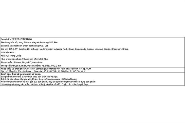 Ốp lưng Magnet Galaxy S26 Silicone PC Samsung Chính hãng Màu Đen