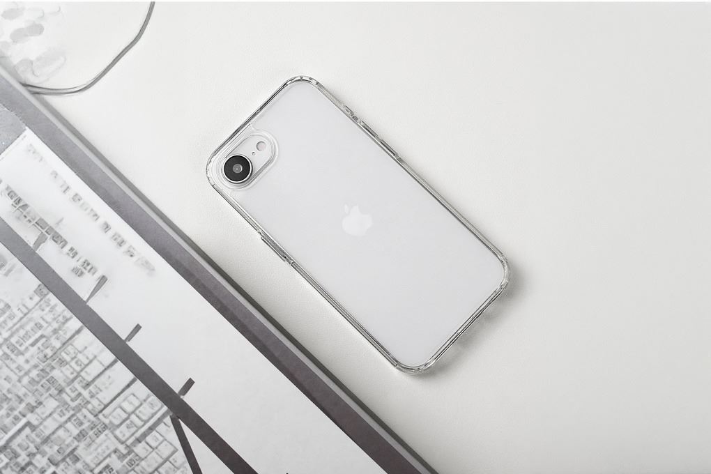 Ốp lưng iPhone 17e/iPhone 16e TPU MIPOW TSE4-CR Màu Trắng