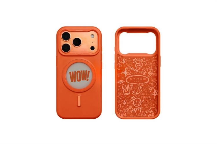 Ốp lưng MagSafe iPhone 17 Pro PC TPU XTREM Screen Smart-Image Màu Cam