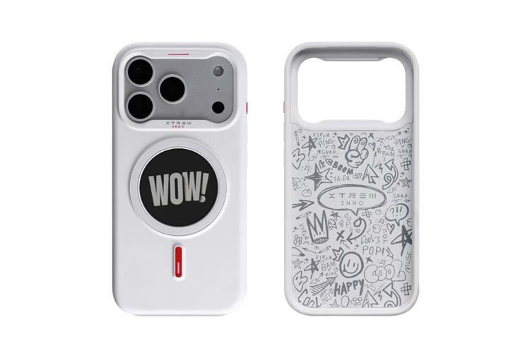 Ốp lưng MagSafe iPhone 17 Pro PC TPU XTREM Screen Smart-Image Màu Trắng