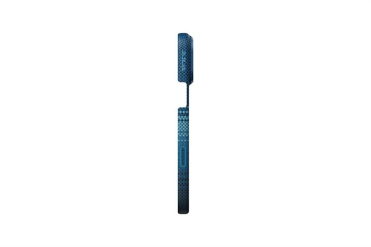 Ốp lưng MagSafe iPhone 17 Pro Aramid PITAKA Ultra Slim có PitaTap Màu Xanh Dương