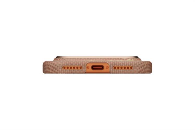 Ốp lưng MagSafe iPhone 17 Pro Max Aramid PITAKA Ultra Slim có PitaTap Màu Vàng