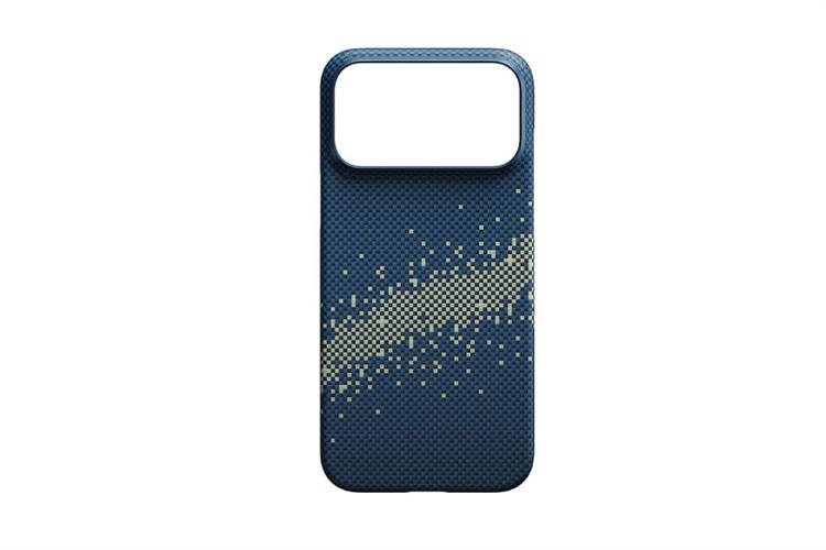 Ốp lưng MagSafe iPhone 17 Pro Max Aramid PITAKA Ultra Slim có PitaTap Màu Xanh Đậm