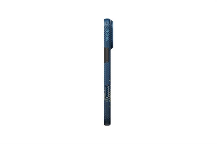 Ốp lưng MagSafe iPhone 17 Pro Max Aramid PITAKA Ultra Slim có PitaTap Màu Xanh Đậm