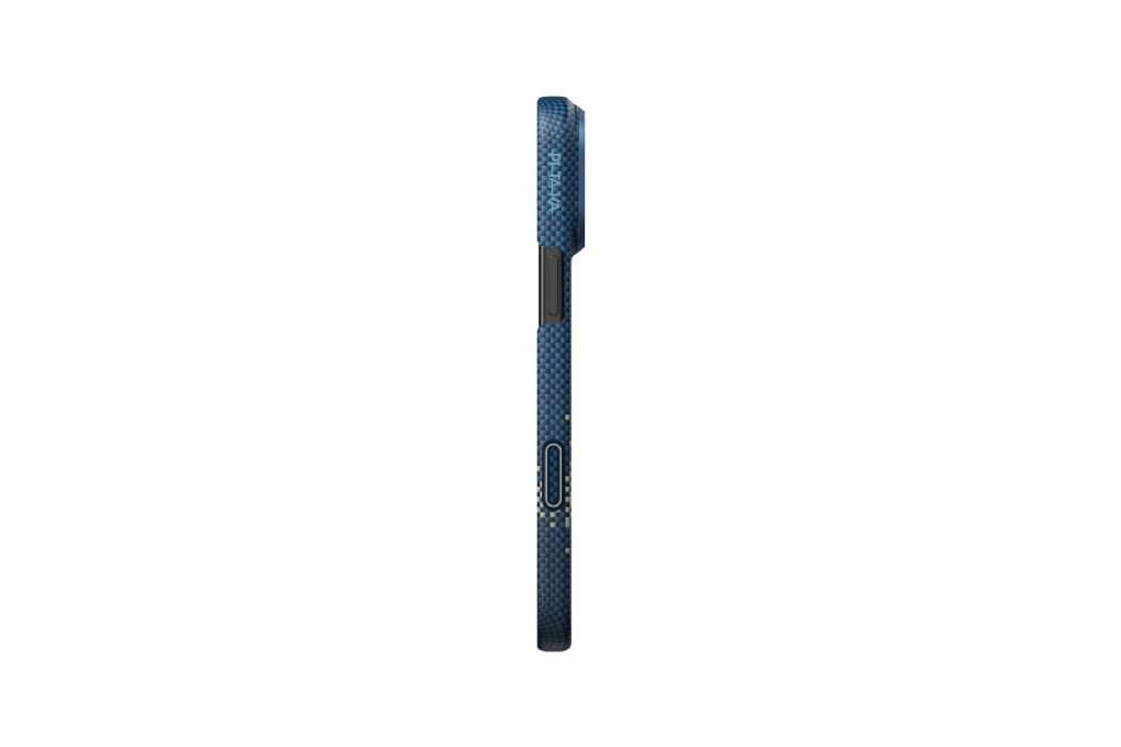 Ốp lưng MagSafe iPhone 17 Pro Max Aramid PITAKA Ultra Slim có PitaTap Màu Xanh Đậm