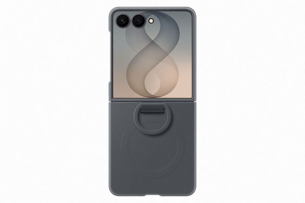 Ốp lưng Galaxy Z Flip8 Magnet Kèm Vòng Silicone PC SAMSUNG Màu Đen