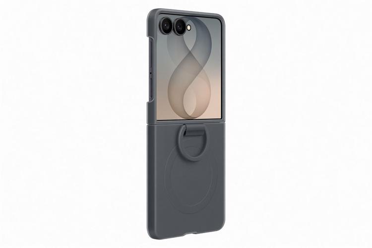 Ốp lưng Galaxy Z Flip8 Magnet Kèm Vòng Silicone PC SAMSUNG Màu Đen