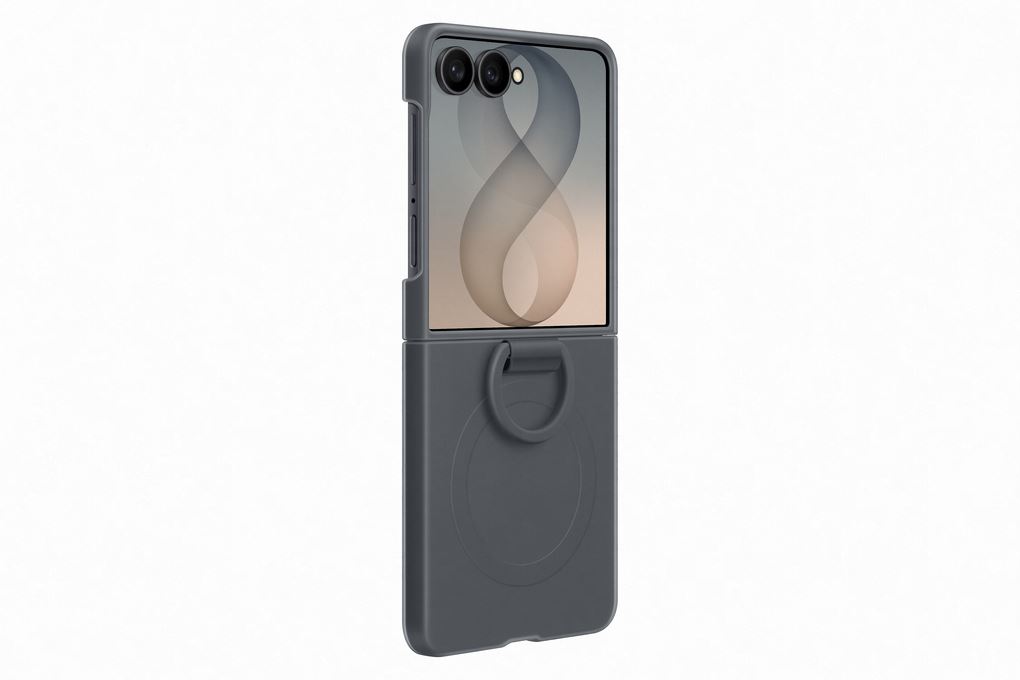 Ốp lưng Galaxy Z Flip8 Magnet Kèm Vòng Silicone PC SAMSUNG Màu Đen