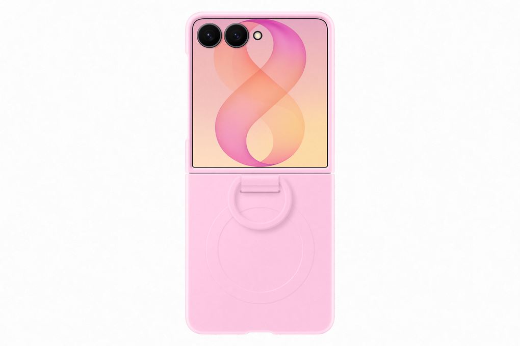 Ốp lưng Galaxy Z Flip8 Magnet Kèm Vòng Silicone PC SAMSUNG Màu Hồng