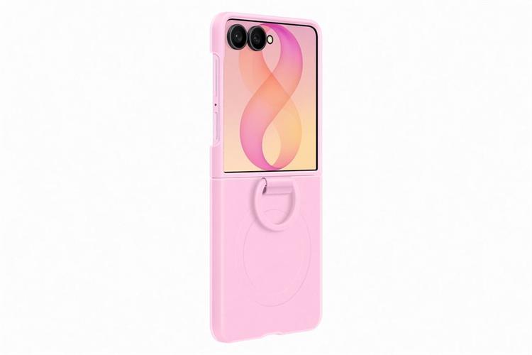 Ốp lưng Galaxy Z Flip8 Magnet Kèm Vòng Silicone PC SAMSUNG Màu Hồng