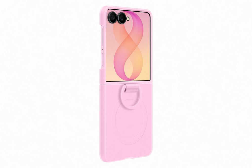 Ốp lưng Galaxy Z Flip8 Magnet Kèm Vòng Silicone PC SAMSUNG Màu Hồng