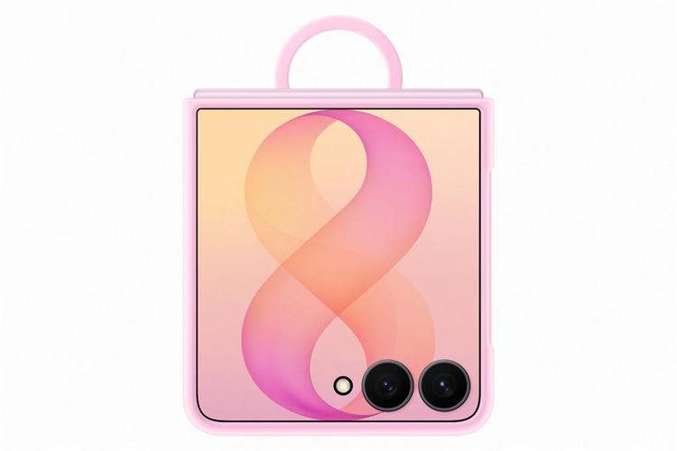 Ốp lưng Galaxy Z Flip8 Magnet Kèm Vòng Silicone PC SAMSUNG Màu Hồng