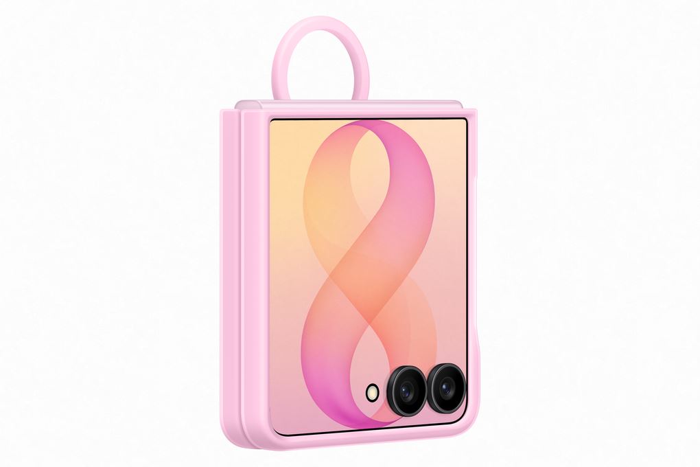 Ốp lưng Galaxy Z Flip8 Magnet Kèm Vòng Silicone PC SAMSUNG Màu Hồng