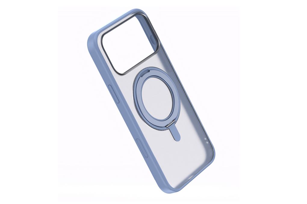 Ốp lưng iPhone 18 Pro Max Vòng Magnetic Xoay 360 có button control JC PC TPU KL5320 AVA+ Màu Xanh Dương