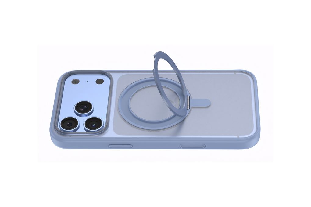 Ốp lưng iPhone 18 Pro Max Vòng Magnetic Xoay 360 có button control JC PC TPU KL5320 AVA+ Màu Xanh Dương