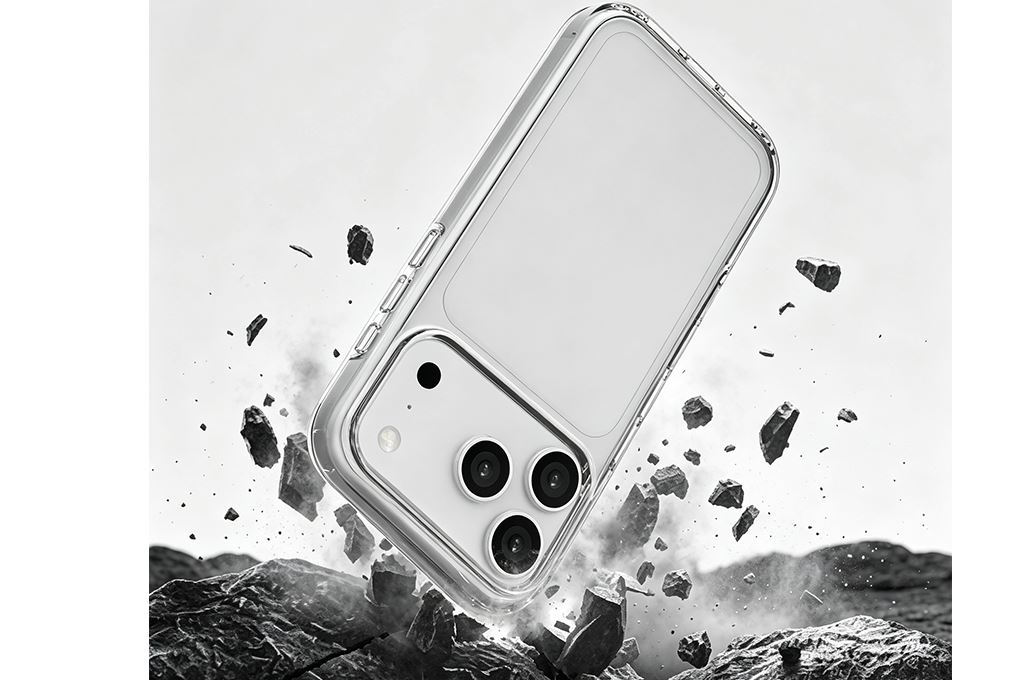Ốp lưng iPhone 18 Pro Max có button control Bayer II PC TPU AVA+ OCM17004C Màu Trắng