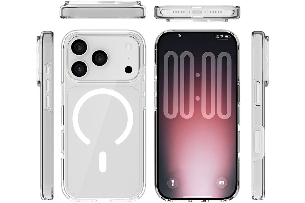 Ốp lưng iPhone 18 Pro Max Magnetic có button control Bayer II PC TPU AVA+ OCM17004A Màu Trắng