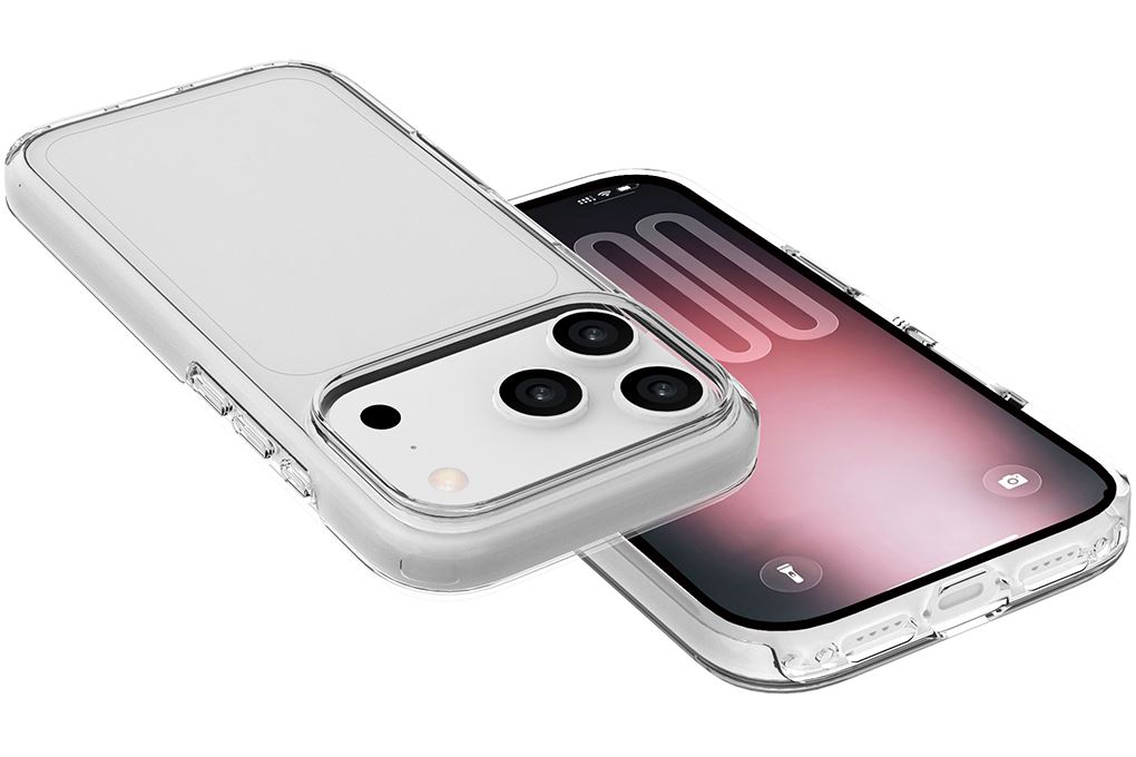 Ốp lưng iPhone 18 Pro có button control Bayer II PC TPU AVA+ OCM17004D Màu Trắng