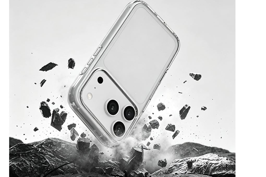 Ốp lưng iPhone 18 Pro có button control Bayer II PC TPU AVA+ OCM17004D Màu Trắng