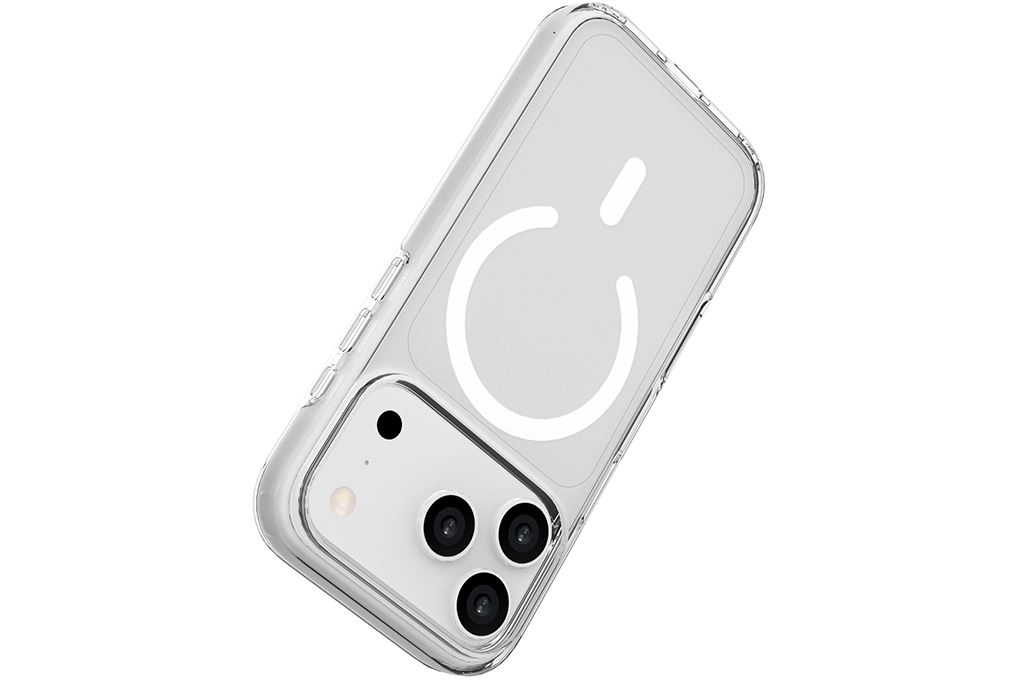 Ốp lưng iPhone 18 Pro Magnetic có button control Bayer II PC TPU AVA+ OCM17004B Màu Trắng