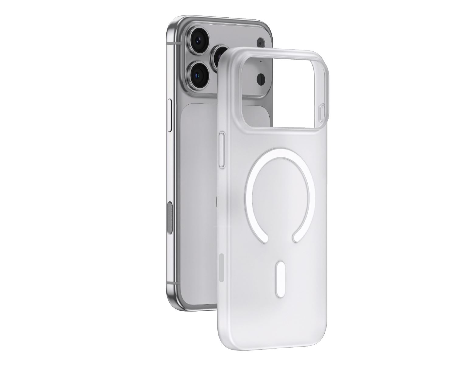 Ốp lưng iPhone 18 Pro Max Magnetic JC Slim PP 0.7mm TES7903 AVA+ Màu Trắng