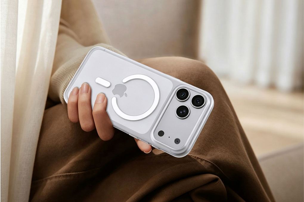 Ốp lưng iPhone 18 Pro Max Magnetic JC Slim PP 0.7mm TES7903 AVA+ Màu Trắng