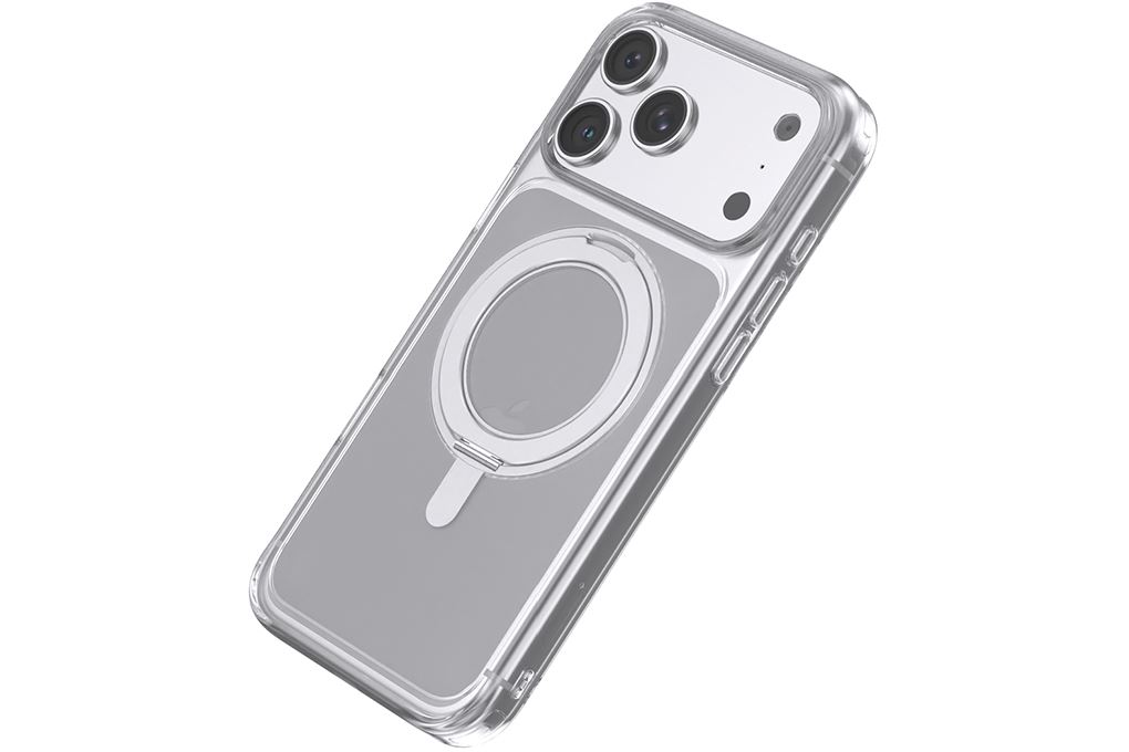 Ốp lưng iPhone 18 Pro Max Vòng Magnetic Xoay 360 có button control JC PC TPU KL6501 AVA+ Màu Trắng