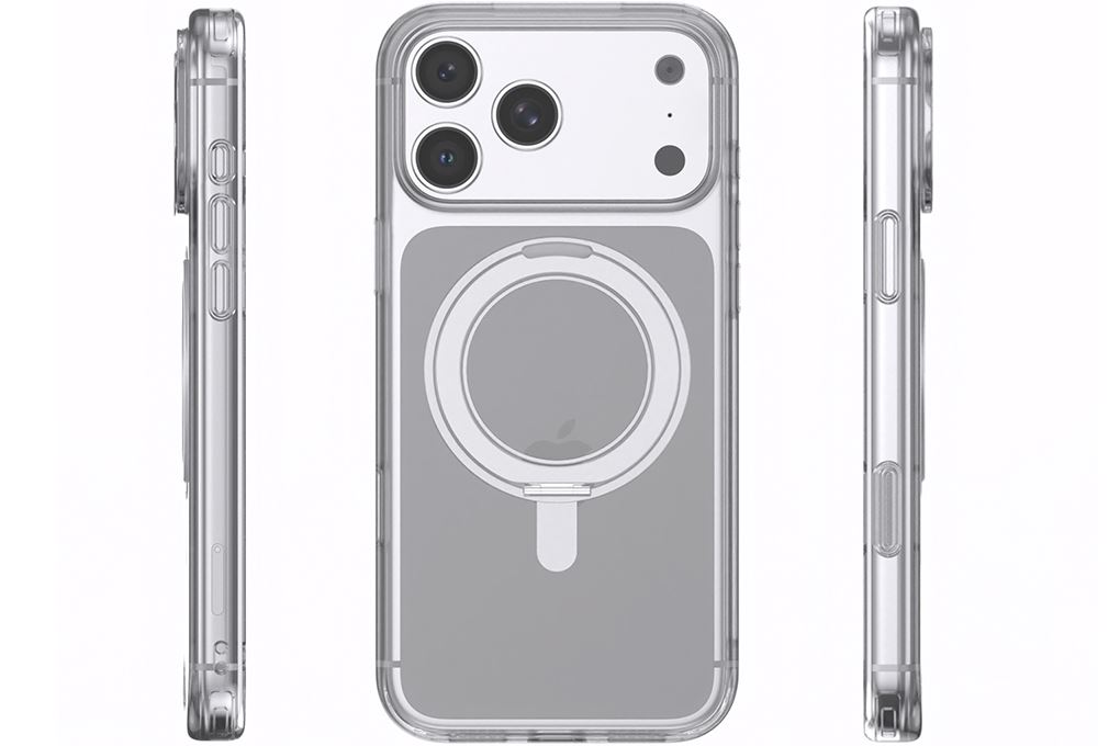 Ốp lưng iPhone 18 Pro Max Vòng Magnetic Xoay 360 có button control JC PC TPU KL6501 AVA+ Màu Trắng