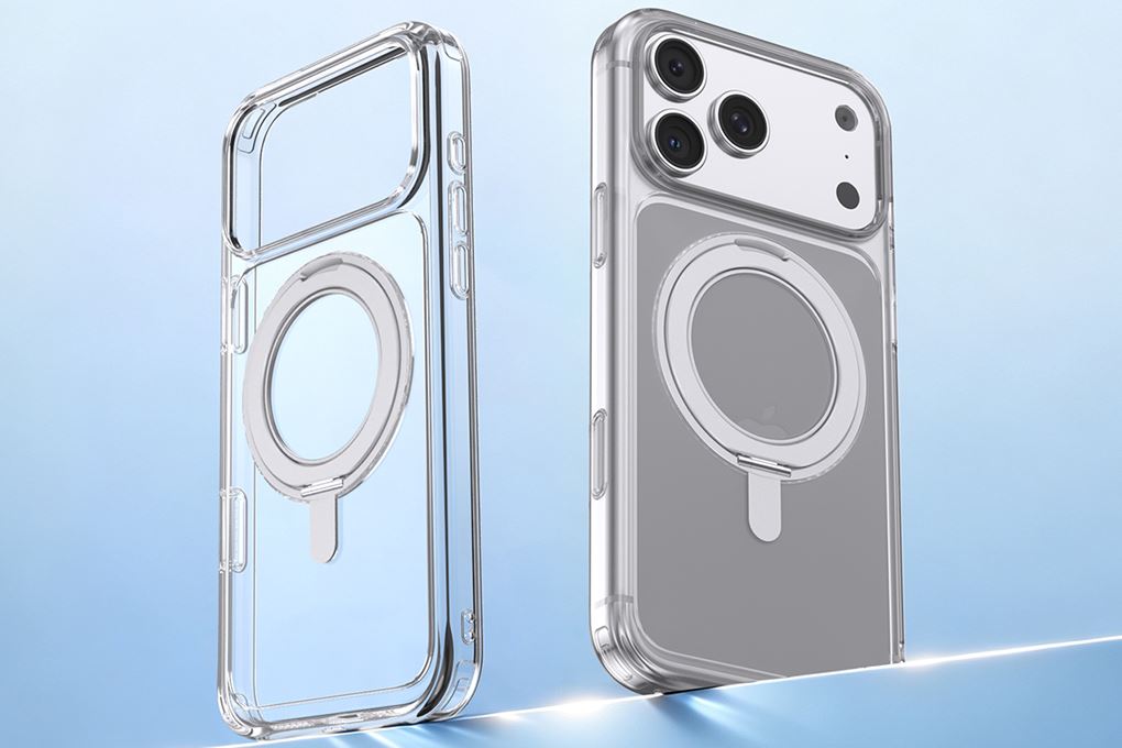 Ốp lưng iPhone 18 Pro Max Vòng Magnetic Xoay 360 có button control JC PC TPU KL6501 AVA+ Màu Trắng