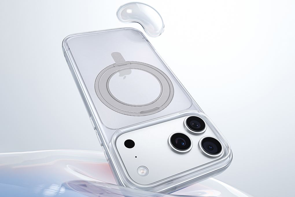 Ốp lưng iPhone 18 Pro Max Vòng Magnetic Xoay 360 có button control JC PC TPU KL6501 AVA+ Màu Trắng