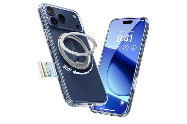 Ốp lưng Magnetic 360 Stand iPhone 17 Pro Max TPU PC TORRAS ONEO Màu Trắng