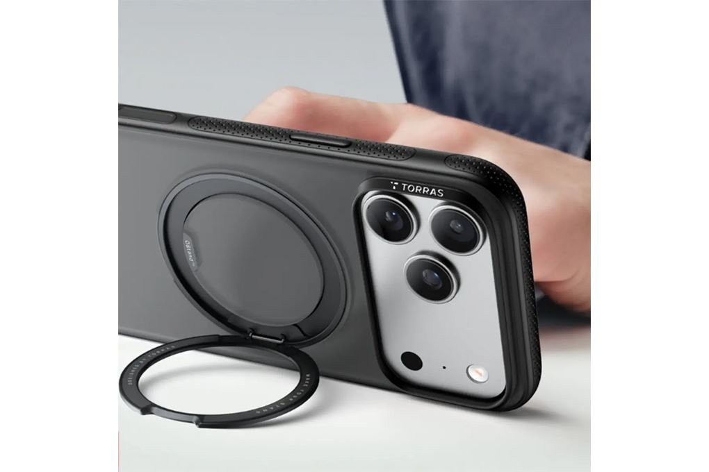 Ốp lưng Magnetic 360 Stand iPhone 17 Pro TPU PC TORRAS ONEO Màu Đen