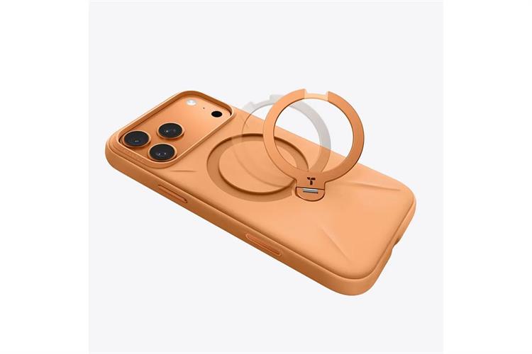 Ốp lưng Magnetic 360 Stand iPhone 17 Pro Max TPU PC TORRAS Q3 MONO Màu Cam
