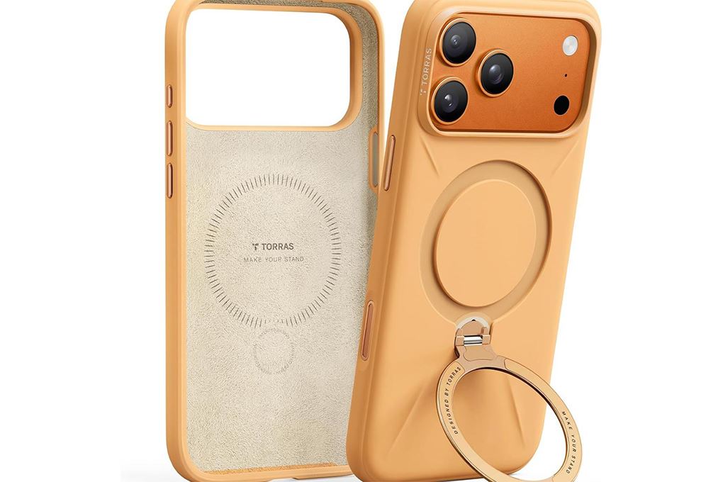 Ốp lưng Magnetic 360 Stand iPhone 17 Pro Max TPU PC TORRAS Q3 MONO Màu Cam