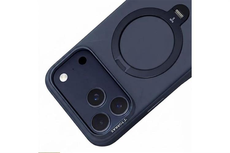 Ốp lưng Magnetic 360 Stand iPhone 17 Pro Max TPU PC TORRAS Q3 MONO Màu Xanh Dương