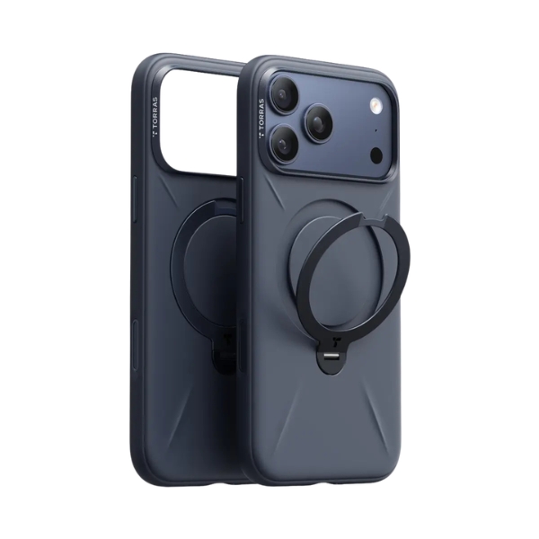 Ốp lưng Magnetic 360 Stand iPhone 17 Pro Max TPU PC TORRAS Q3 MONO