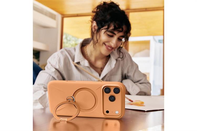 Ốp lưng Magnetic 360 Stand iPhone 17 Pro TPU PC TORRAS Q PRO Màu Cam